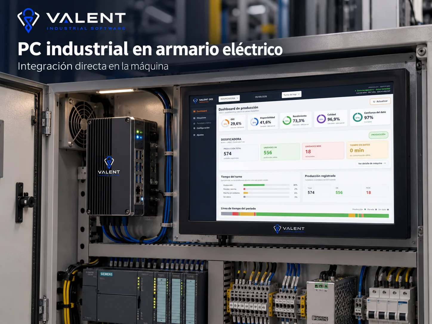 PC industrial en armario